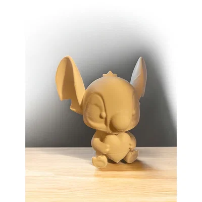 Mô hình Stitch ôm trái tim 3D đáng yêu làm quà tặng Valentine