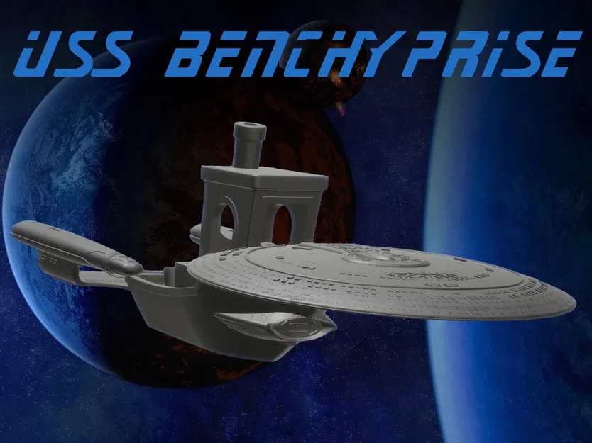 USS Benchyprise - Mô hình 3D Benchy theo phong cách Star Trek Enterprise - Image 1