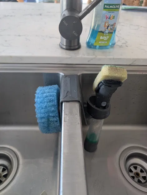 Giá treo miếng rửa bát và cây cọ rửa 3D tiện lợi cho nhà bếp - Image 1