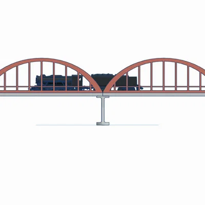 Mô hình Cầu Vòm Xe Lửa Tỷ Lệ N (Railway Bow Bridge N Scale)
