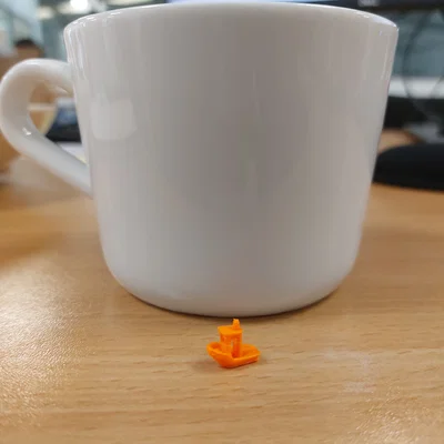 Mô hình Benchy 10mm siêu nhỏ, tối ưu cho in chi tiết nhỏ