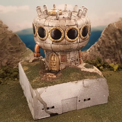 Mô hình đồi lắp ghép phong cách Steampunk
