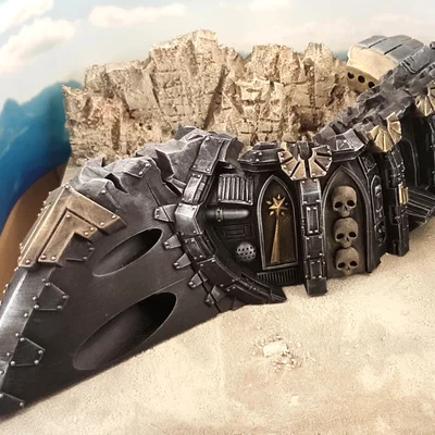 Mô hình xác tàu không gian Gothic - Phần mũi (Gothic spaceship wreck C nose)