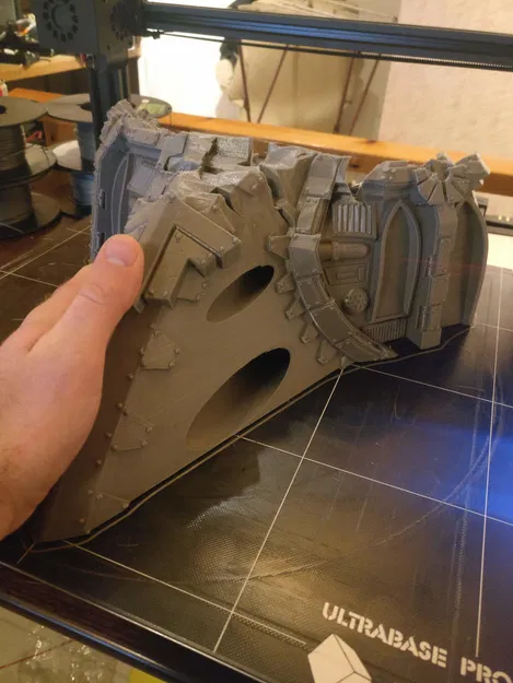 Mô hình xác tàu không gian Gothic - Phần mũi (Gothic spaceship wreck C nose) - Image 3