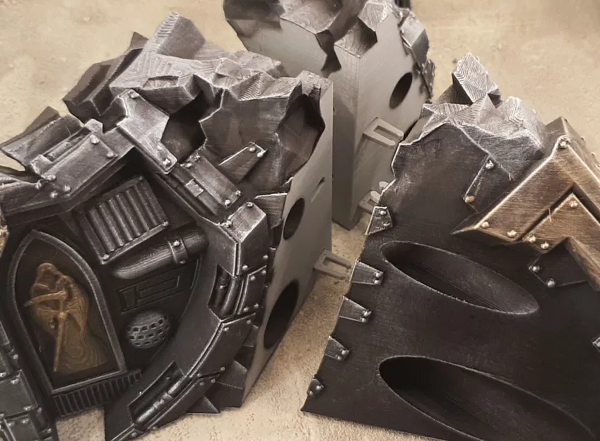 Mô hình xác tàu không gian Gothic - Phần mũi (Gothic spaceship wreck C nose) - Image 6