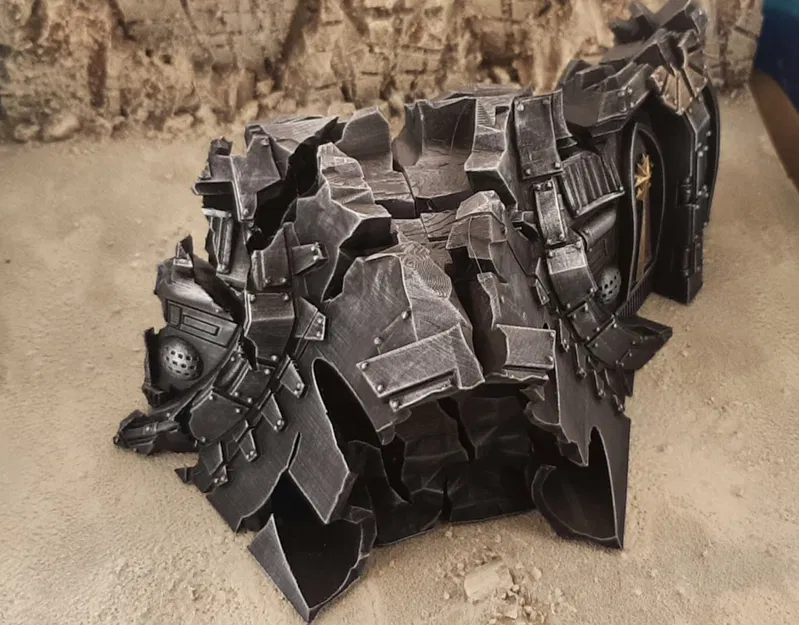 Mô hình xác tàu không gian Gothic - Phần mũi (Gothic spaceship wreck C nose) - Image 8