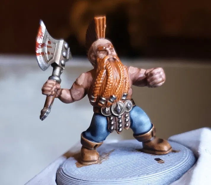 Mô hình Dwarf Berzerker (Chiến binh lùn cuồng nộ) - Image 1