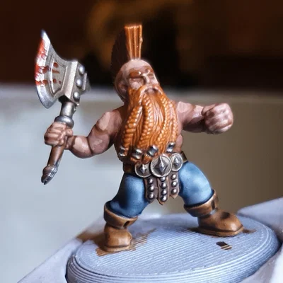 Mô hình Dwarf Berzerker (Chiến binh lùn cuồng nộ)