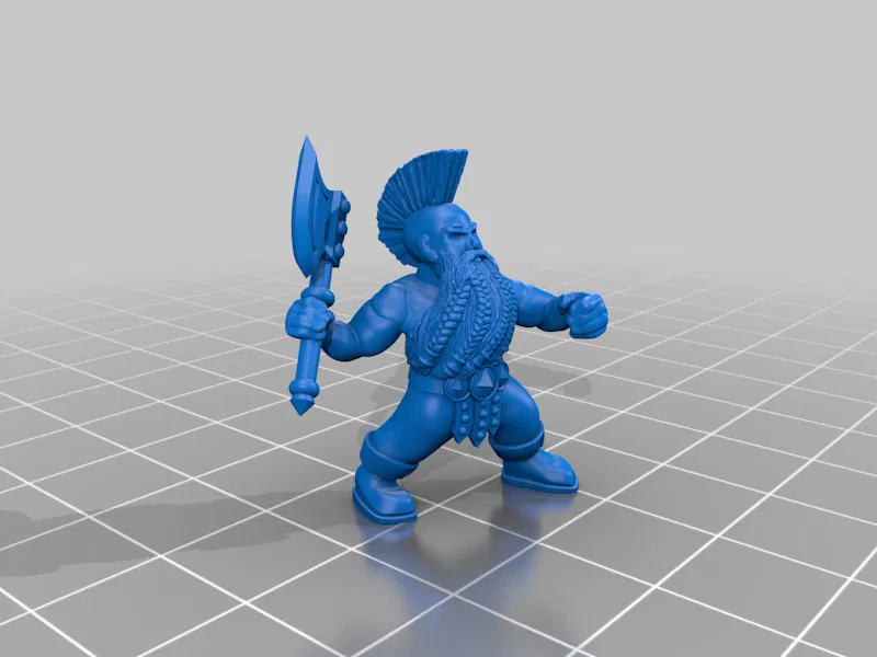 Mô hình Dwarf Berzerker (Chiến binh lùn cuồng nộ) - Image 2