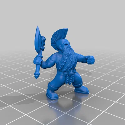 Mô hình Dwarf Berzerker (Chiến binh lùn cuồng nộ)