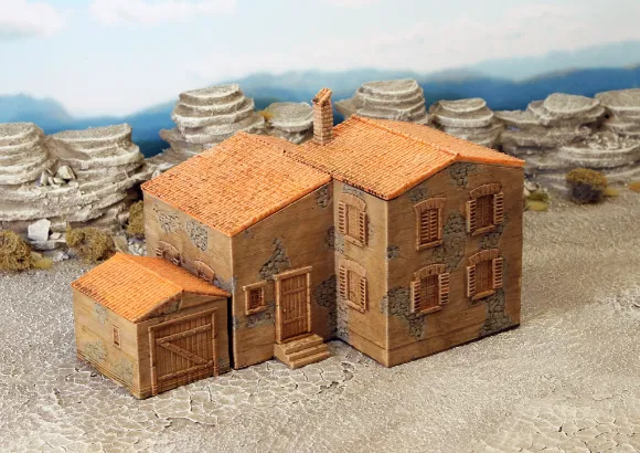 Mô hình làng Ý (Italian village) cho Wargame - Image 1