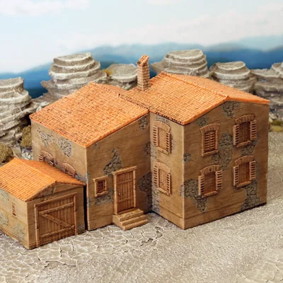 Mô hình làng Ý (Italian village) cho Wargame