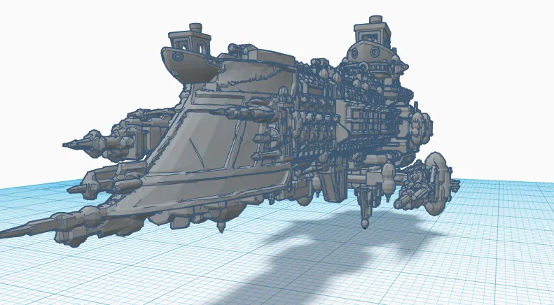 Mô hình Emperor-Class Benchy phong cách Warhammer cực chất - Image 1