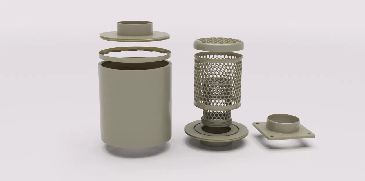 Bộ lọc carbon gắn ngoài cho máy in 3D - Image 1