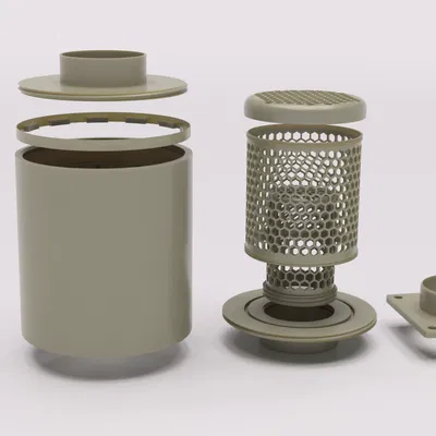 Bộ lọc carbon gắn ngoài cho máy in 3D