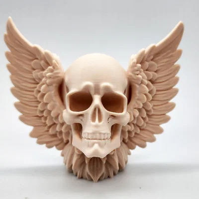 Mô hình Skull with Wings 3D - Đầu lâu có cánh trang trí độc đáo