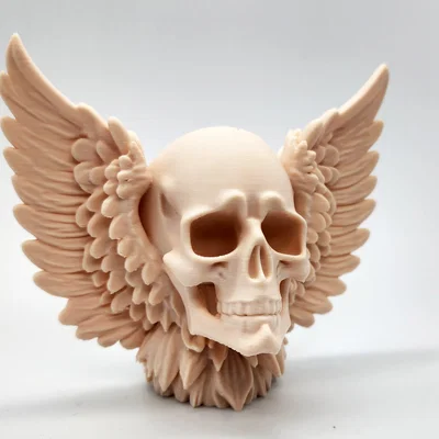 Mô hình Skull with Wings 3D - Đầu lâu có cánh trang trí độc đáo