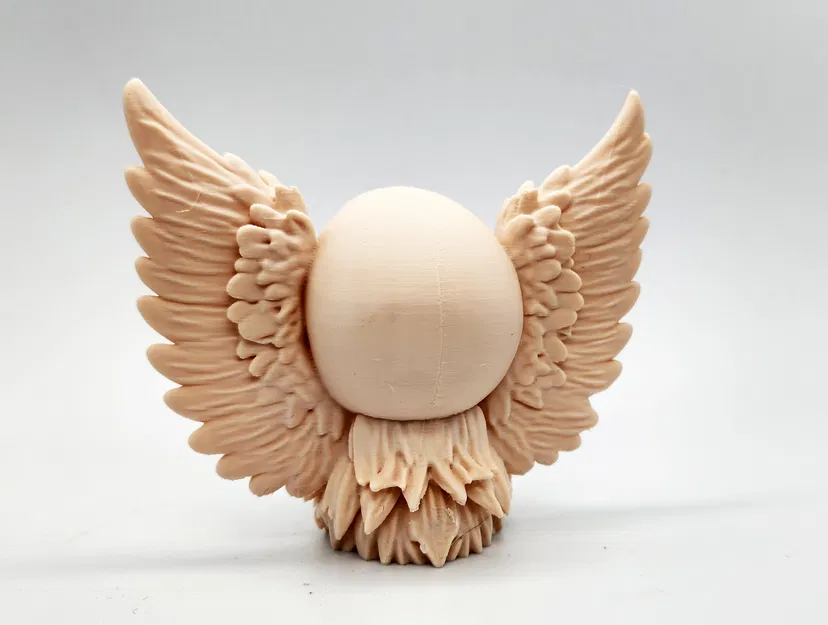 Mô hình Skull with Wings 3D - Đầu lâu có cánh trang trí độc đáo - Image 5