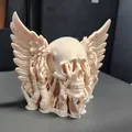 Mô hình Skull with Wings 3D - Đầu lâu có cánh trang trí độc đáo - Thumbnail 6