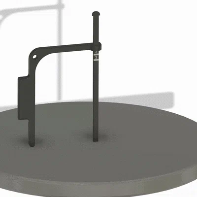Thước đo độ dày đáy bình gốm đơn giản