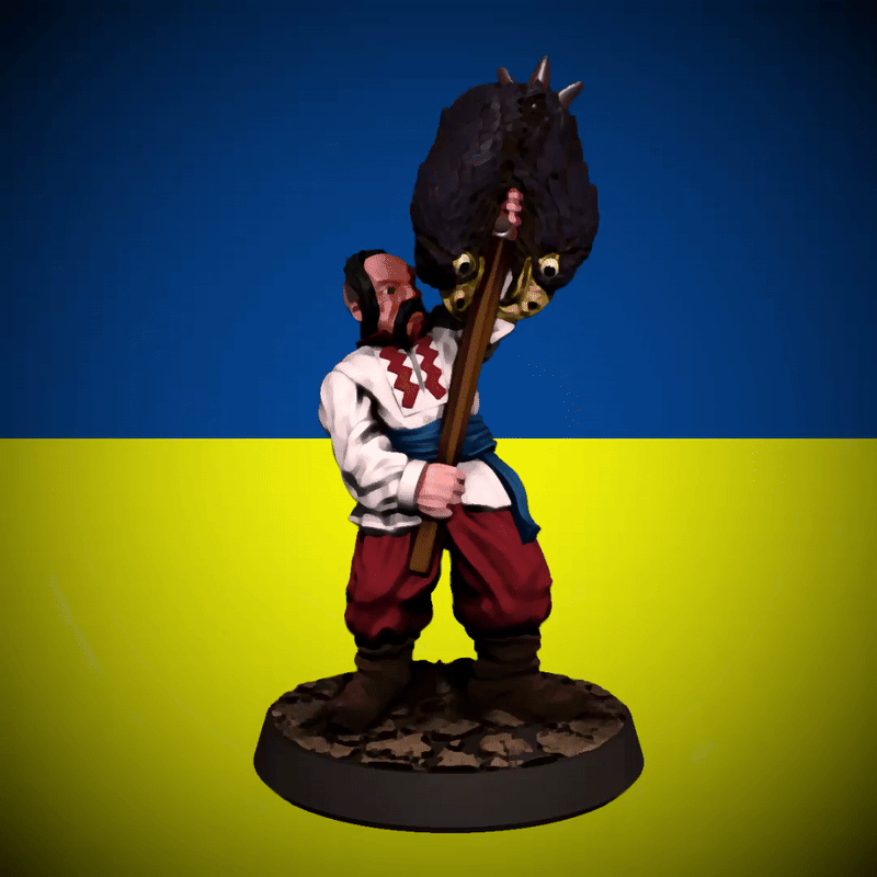 Peremoha (Mô hình Cossack không cần support, in cực chuẩn trên máy FDM)