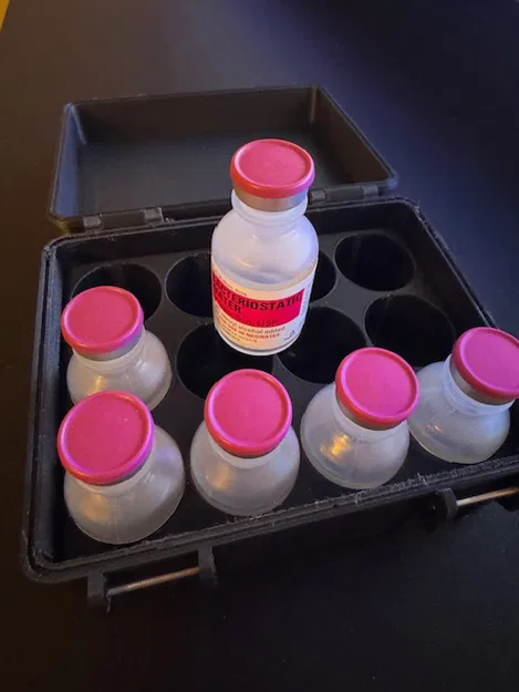 Hộp 3D lưu trữ 12 lọ nước cất 30ml (Bacteriostatic water case) - Image 1