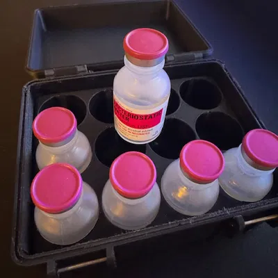 Hộp 3D lưu trữ 12 lọ nước cất 30ml (Bacteriostatic water case)