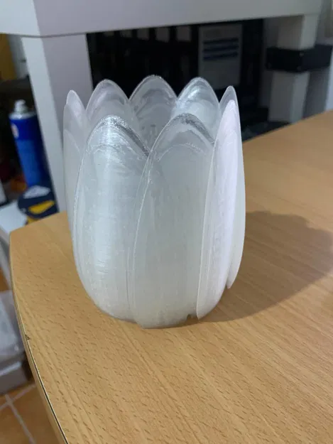 Mẫu đèn ngủ 3D hình hoa sen tinh tế (Lampara Modelo #1) - Image 3