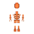 Mô hình bộ xương LEGO (LEGO Skeleton) in 3D chi tiết dễ lắp ráp - Thumbnail 1