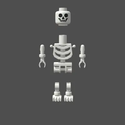 Mô hình bộ xương LEGO (LEGO Skeleton) in 3D chi tiết dễ lắp ráp