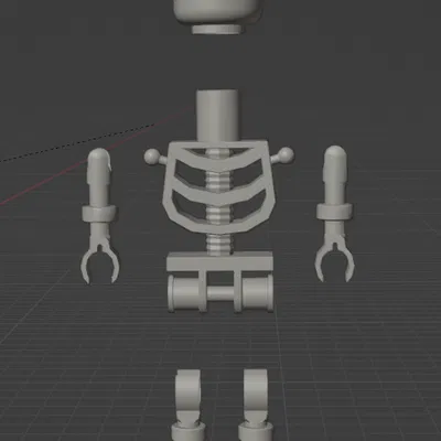 Mô hình bộ xương LEGO (LEGO Skeleton) in 3D chi tiết dễ lắp ráp