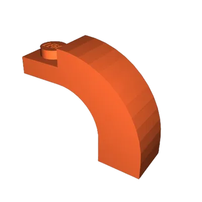 Mô hình mảnh ghép Arch LEGO Brick chi tiết với logo in 3D