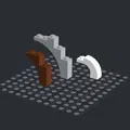 Mô hình mảnh ghép Arch LEGO Brick chi tiết với logo in 3D - Thumbnail 2
