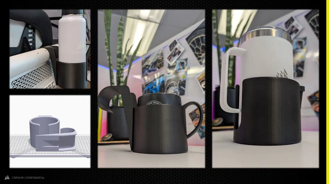 Giá để ly cho khung buồng lái đua xe mô phỏng Fanatec Clubsport GT - Image 3