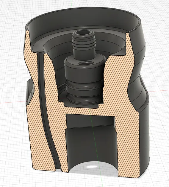 Aperolino MK2 // Khối van cho chai thủy tinh (có thoát tràn & ron kép) - Image 4