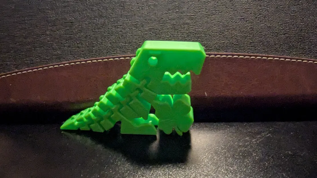 Mô hình in 3D T-Rex cầm cỏ may mắn (St. Patrick T-Rex) - Image 1