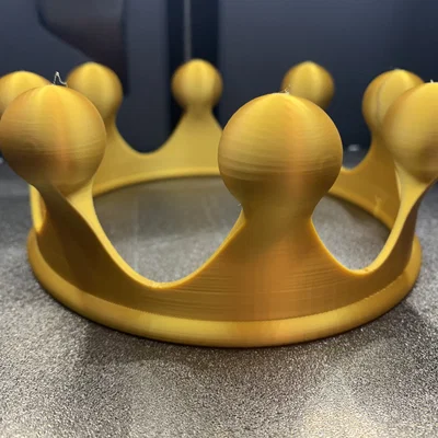 Mô hình Vương miện Hoàng gia (Crown Toy) in 3D không cần support