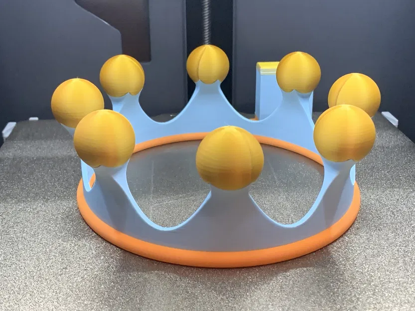 Mô hình Vương miện Hoàng gia (Crown Toy) in 3D không cần support - Image 2