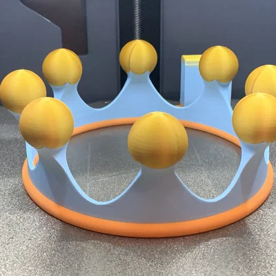 Mô hình Vương miện Hoàng gia (Crown Toy) in 3D không cần support
