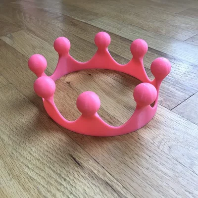 Mô hình Vương miện Hoàng gia (Crown Toy) in 3D không cần support