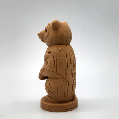 Tượng Gấu Totem Bằng Gỗ