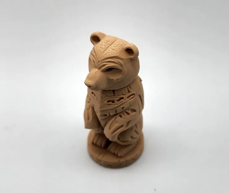 Tượng Gấu Totem Bằng Gỗ - Image 3