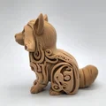 Tượng Gấu Mèo Chạm Khắc Gỗ Cực Dễ Thương - Thumbnail 2