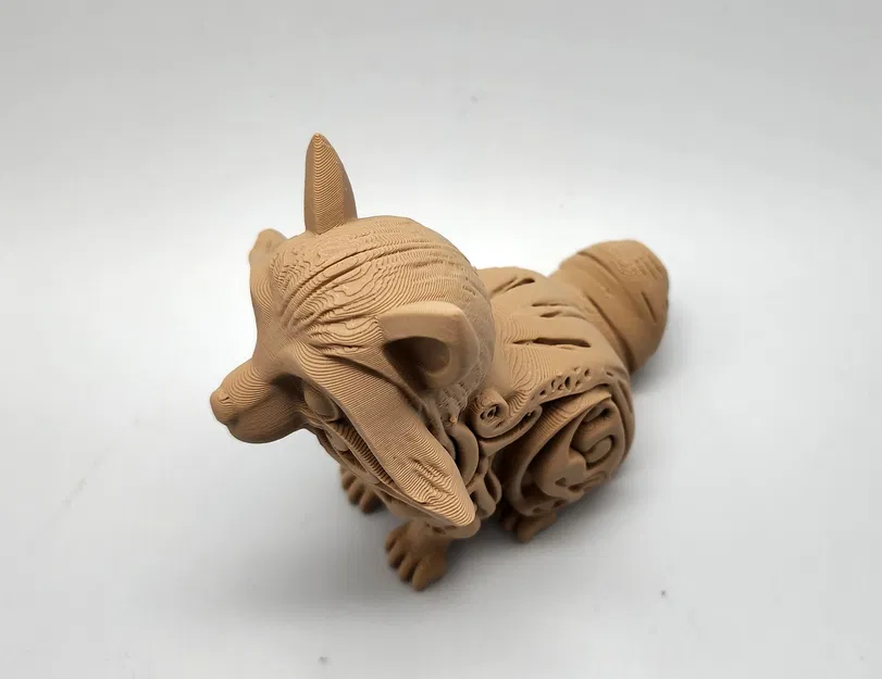 Tượng Gấu Mèo Chạm Khắc Gỗ Cực Dễ Thương - Image 3