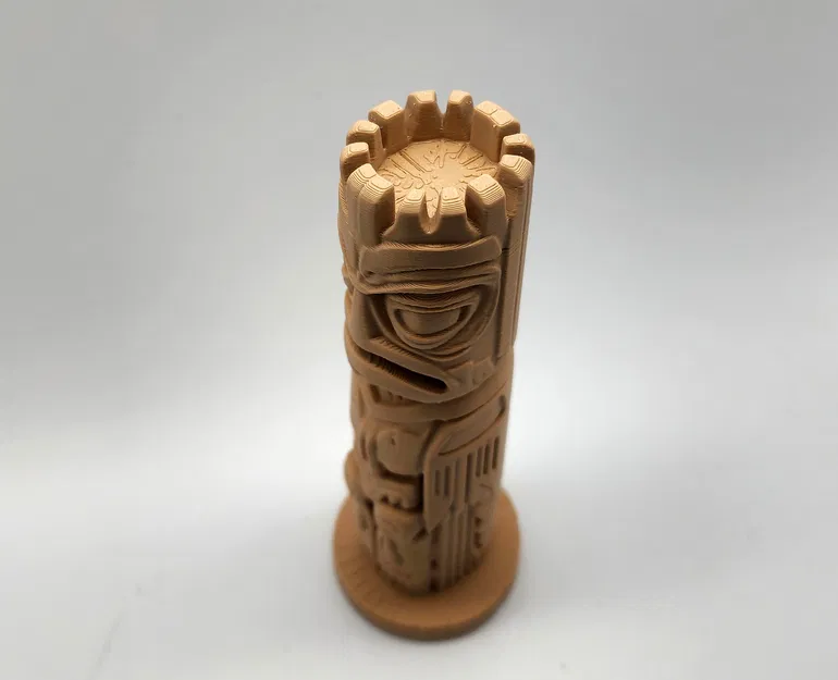 Mô hình Cột Totem Đại bàng (Eagle Totem Pole) trang trí nghệ thuật 3D - Image 3