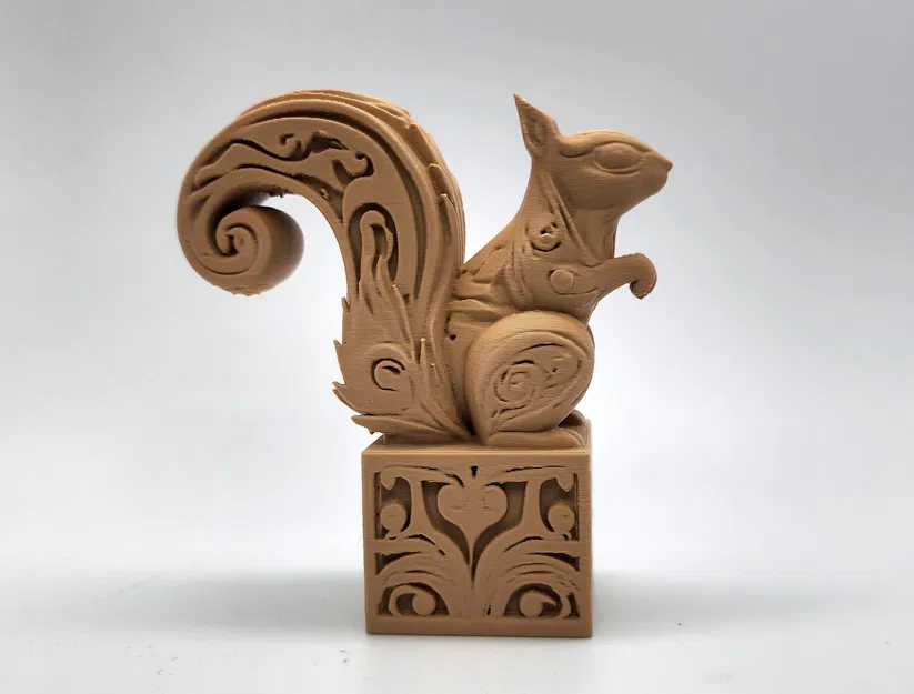 Mô hình chú sóc chạm khắc gỗ trên hộp - Image 2