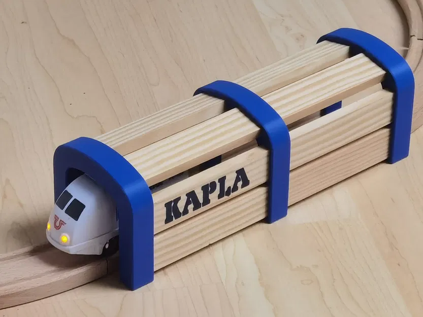 Đường hầm cho tàu hỏa BRIO lắp ghép từ thanh gỗ KAPLA - Image 1