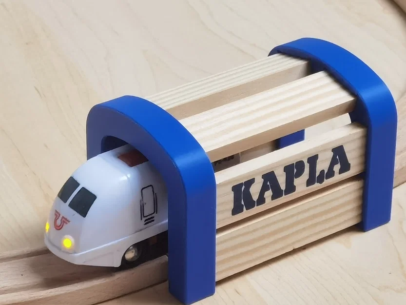 Đường hầm cho tàu hỏa BRIO lắp ghép từ thanh gỗ KAPLA - Image 2