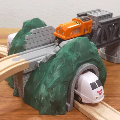 Đường hầm tàu hỏa cho BRIO - Núi có cầu vượt phiên bản V2