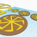 Mô hình in 3D biểu tượng Kolovrat phong cách cổ đại - Thumbnail 2